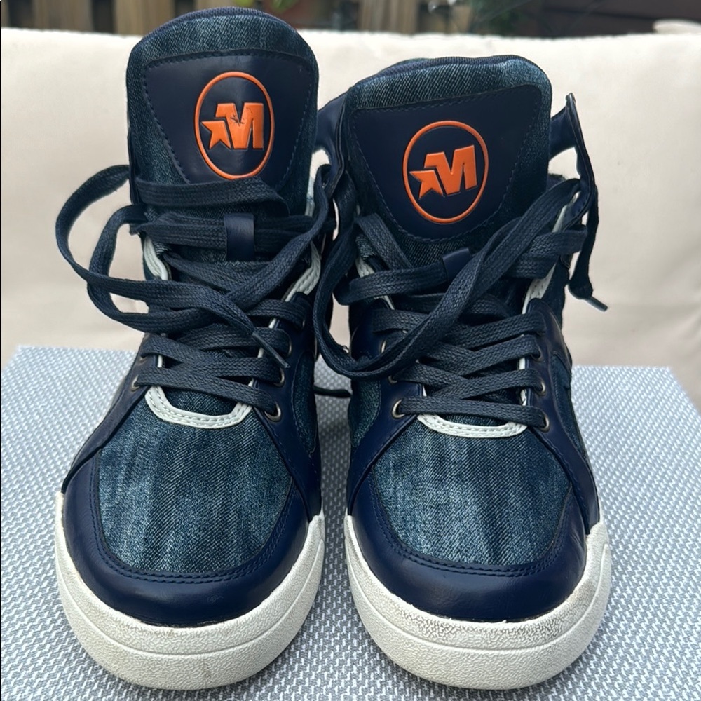 Mecca Men's Rex Denim High Top Lace-Up Fashion Sneakers SIZE 11